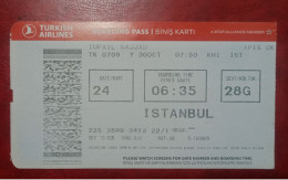 TURKISH AIRLINES PASSENGER BOARDING PASS ECONOMY CLASS - Instapkaart