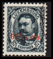 1912-1915. LUXEMBOURG. Großherzogin Wilhelm IV 62½ Cts. On 87½ Cts.  (Michel 89) - JF532636 - 1907-24 Ecusson
