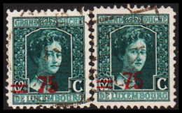 1915-1924. LUXEMBOURG. Großherzogin Marie Adelheid 75 On 62½ C. Both Thin And Thick (double?)... (Michel 117) - JF532641 - 1907-24 Scudetto