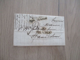 Collection Basses Pyrénées LETTRE Espagne Espana Par Oleron Franco Zaragoza Z A  24/11/1834  Pour Oloron - ...-1850 Prefilatelia