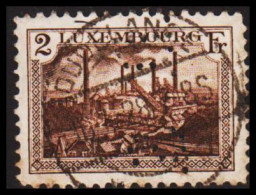 1925. LUXEMBOURG. Hüttenwerk Esch 1 Fr With Very Unusual Perfin D. S.   (Michel 164) - JF532671 - Gebraucht