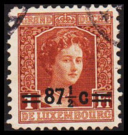 1915-1924. LUXEMBOURG. Großherzogin Marie Adelheid 87½ On 1 Fr. (Michel 119) - JF532684 - 1907-24 Abzeichen