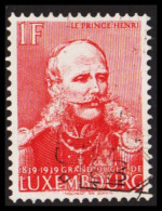 1939. LUXEMBOURG. 100 Years Celebration 1 Fr.  (Michel 325) - JF532689 - Usati