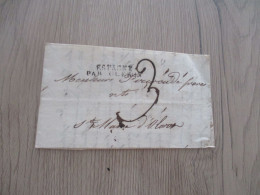 Collection Basses Pyrénées LETTRE Espagne Espana Par Oleron 01/09/1831 Bévul? ,  Pour Oloron - ...-1850 Vorphilatelie