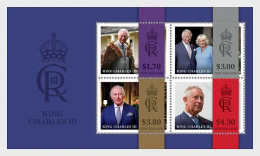 NEW ZEALAND 2023 His Majesty King Charles III A New Reign Camilla, Queen Consort MS Miniature Sheet MNH (**) - Unused Stamps