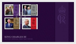 NEW ZEALAND 2023 His Majesty King Charles III A New Reign Camilla, Queen Consort FDC Cover (**) - Brieven En Documenten