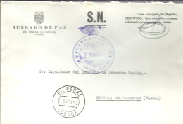 JUZGADO DE PAZ   EL PERAL CUENCA 1980 - Vrijstelling Van Portkosten