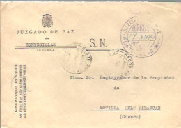 JUZGADO DE PAZ   HONTECILLAS CUENCA 1979 - Franchise Postale