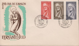 1960. FERNANDO-POO. Fine FDC With 25 + 50 CTS + 1 PTA Maria Cancelled First Day Of Issue 25 ... (Michel 178+) - JF440038 - Fernando Po