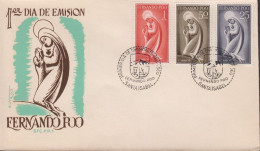 1960. FERNANDO-POO. Fine FDC With 25 + 50 CTS + 1 PTA Maria Cancelled First Day Of Issue 25 ... (Michel 178+) - JF440041 - Fernando Po