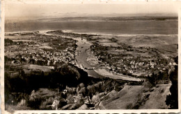 Luftkurort Walzenhausen - Blick V. D. Kurhausterrasse Auf Rheineck & Bodensee (124) * 2. 8. 1962 - Walzenhausen