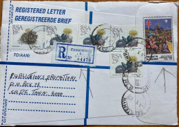 SOUTH AFRICA 1989, COVER FRONT, CUT OUT ONLY, VIGNETTE LABEL,. PREVENT TB IN CHILDREN, 4 FLOWER PLANT STAMP, EERSTEMYN C - Lettres & Documents