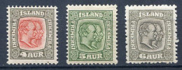 Réf 58-CL2 < ISLANDE < Yvert N° 49+50+51 * Neuf Ch. * MH - Ungebraucht