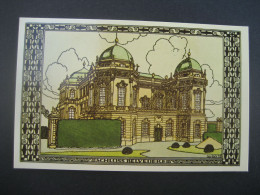 Österreich- Ansichtskarte Wiener Werkstätte, Wien: Schloss Belvedere, WW-Karte 317 - Belvédère