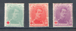 België Nr 129-131 XX Cote €70 Perfect - 1914-1915 Croix-Rouge