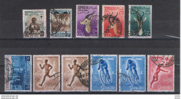 SOMALIA  AFIS:  1953/58  P.A. VARI  -  INSIEME  11  VAL. US. -  C.E.I. 15 // 44 - Somalië (AFIS)