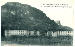 CPA 9 X 14 Isère Grenoble Asile De Vieillards à LA TRONCHE Et Le Mont Saint Eynard - La Tronche