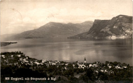 Hergiswil Mit Bürgenstock & Rigi (608) * 10. 7. 1927 - Hergiswil