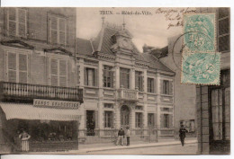Carte Postale Ancienne Trun - Hôtel De Ville - Mairie - Trun