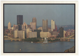 Pittsburgh's Golden Triangle Glistens In Late Afternoon Sun  - (USA) - Pittsburgh