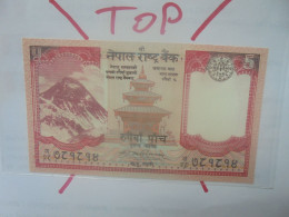 NEPAL 5 RUPEES 2008 Neuf (B.29) - Népal