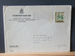 96/552C CP  ISLANDE   1965 POUR LA BELG. - Lettres & Documents