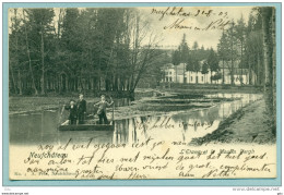 Neufchâteau  " L'Etang Et Le Moulin Bergh "  Voyagé 1903 De Neufchateau Vers Bxl - Neufchâteau