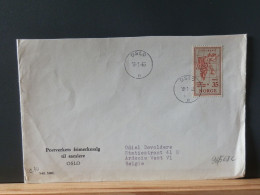 96/568C LETTRE NORGE 1963 POUR LA BELG. - Covers & Documents