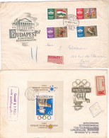 LOT 4 COVERS FDC HUNGARY See Scan Image, SPECIAL COVER, 1967, HUNGARY - Cartas & Documentos