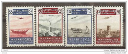 MA369SCSF-L4144PC-TARQUITECM.Maroc.Marocco. Paisajes Y Avion..MARRUECOS ESPAÑOL.1953. (Ed 369/2**) Sin Charnela.MUY B - Mezquitas Y Sinagogas