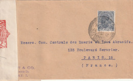 INDE ANGLAISE Lettre 1939 Pour La FRANCE    CENSURE - 1936-47 Koning George VI