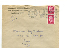 FRANCE Marianne De Cheffer - 2 X 0.40 Sur Lettre à Destination Du Togo - 1967-1970 Marianne (Cheffer)