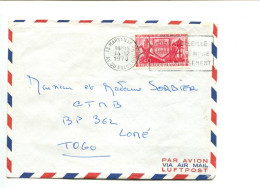 FRANCE 0.40 Congrès De La FFAP Lens 1970 Seul Sur Lettre Par Avion à Destination Du Togo - Autres & Non Classés