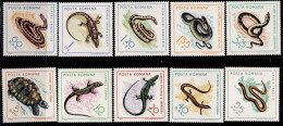 ROMANIA 1964 SNAKES MI No 2377-86 MNH VF!! - Serpents