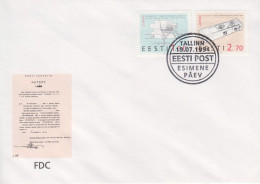 Enveloppe  FDC  1er  Jour   ESTONIE    L' Europe  Et  Les  Découvertes    EUROPA   1994 - 1994