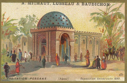 Persian House Paris Exhibition 1889 Advert Michaut Lusseau Baudichon Chinon - Iran