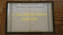 1885 PANCHERACCIA CORSE AMALRIC FRANCOIS NE EN 1866 CERTIFICAT D ETUDES PRIMAIRES INSTITUTEUR MUSELLE - Diploma & School Reports