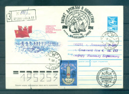 URSS 1988 - Enveloppe "expédition Trans-arctique Canado-russe" - Arctische Expedities