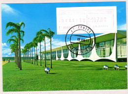 Atm  Frama Vignettes Minr 2.1 D On Letter  Fdc   Brasilien Brasilia  Compared With Michel Farbenführer Missprint - Automatenmarken (Frama)