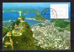 Atm  Frama Vignettes Minr 3.5 D On Letter  Fdc   Brasilien Brasilia  Compared With Michel Farbenführer Farbe Verglichen - Automatenmarken (Frama)