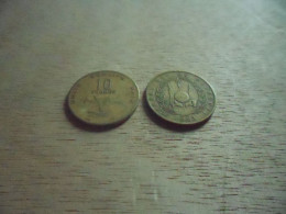 2 X 10 Francs République Djibouti 1977/1983 - Gibuti