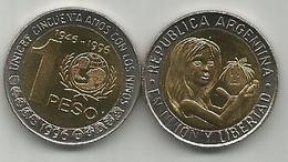 Argentina 1 Peso 1996. UNICEF KM#120 High Grade - Argentine