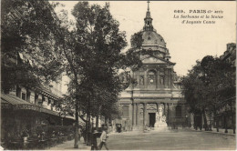 CPA PARIS 5e La Sorbonne Statue D'Auguste Comte (997777) - Statues