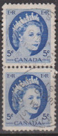 CANADÁ - 1954 - Queen Elizabeth II .  5 C.  (PAR)  (o)  MI CA 294 Ax - Gebraucht