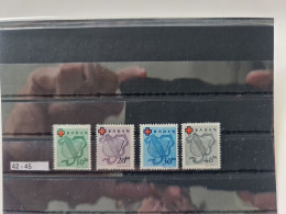 Franz. Zone-Baden 42A - 45A  Postfrisch 1949 Rotes Kreuz - Baden