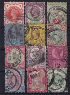 GREAT BRITAIN 1887/92 - Canceled - Sc# 111-122 - Jubilee Issue - Gebruikt