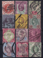 GREAT BRITAIN 1887/92 - Canceled - Sc# 111-122 - Jubilee Issue - Oblitérés