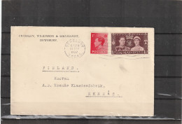 Great Britain Dewsbury COVER To Ekenas Finland 1937 - Storia Postale