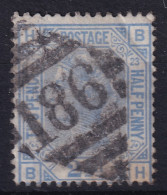 GREAT BRITAIN - Canceled - Sc# 82 - Plate 23 - Used Stamps