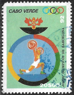 Cabo Verde – 1992 Olympics 20$00 Used Stamp - Cap Vert